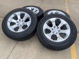 20" Dodge Ram 1500 OEM Laramie CHROME 2680 wheels rims 2022 2023 2024 2025 2026 Texas Truck Tire