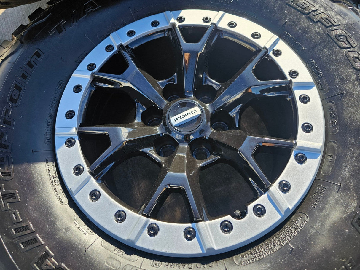 17" Ford F-150 Raptor R OEM Replica BEADLOCK 10460 rims wheels 35" tires BFG NEW Texas Truck Tire