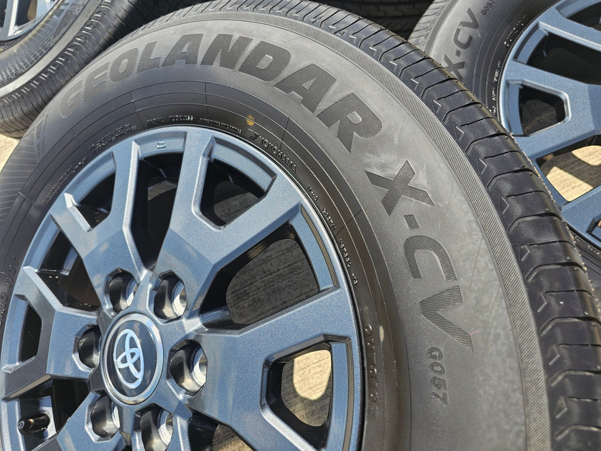 17" Toyota 4Runner Tacoma TRD OEM 94254 10637 wheels rims 2024 2025 2026 NEW Texas Truck Tire