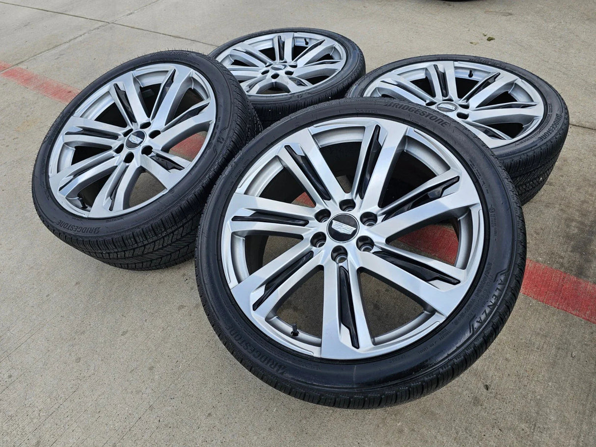 (1) 24" Cadillac Escalade V Platinum OEM wheel rim tire spare 2024 2025 2026 NEW Texas Truck Tire