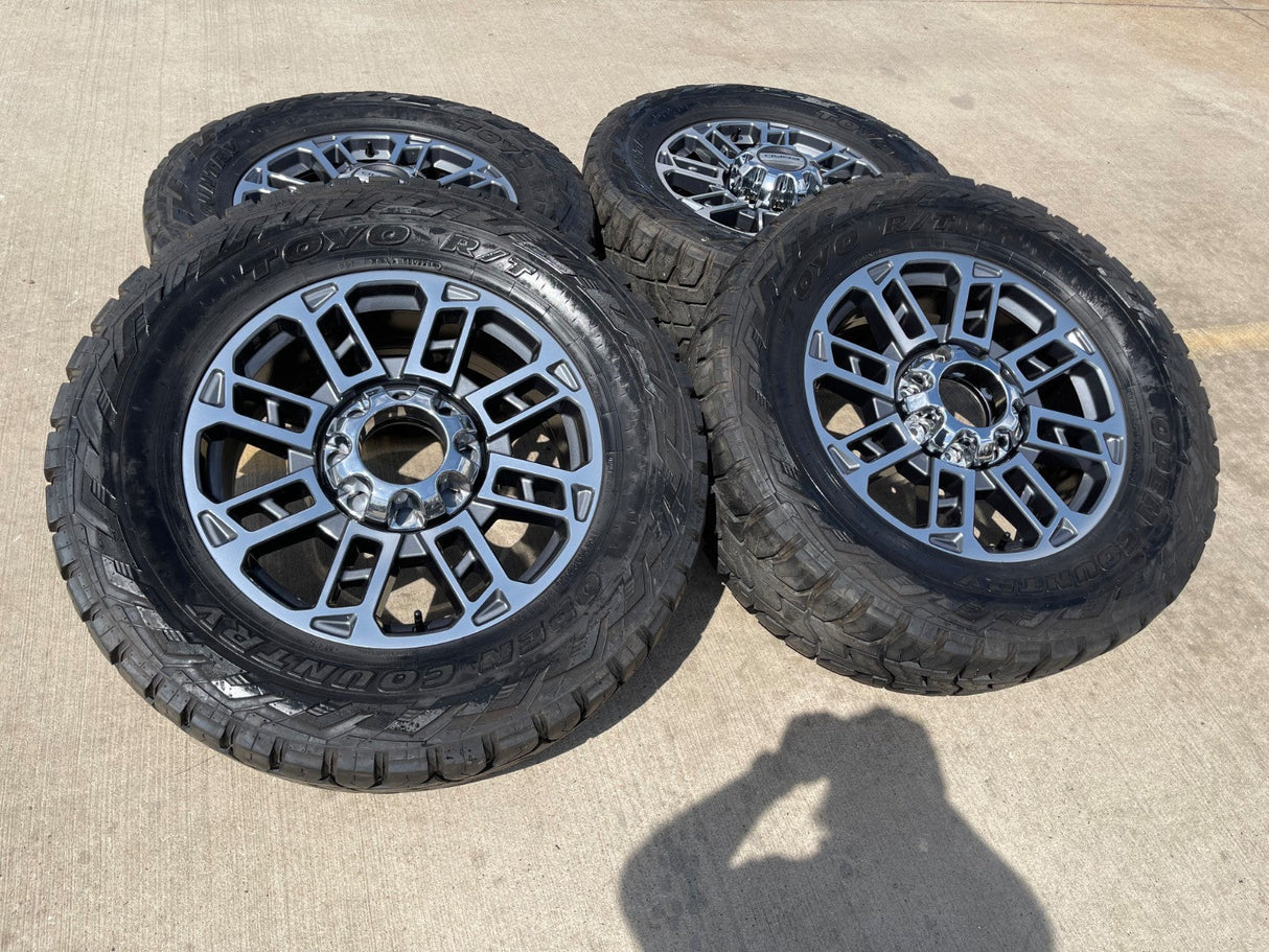 20" Ford F-250 F-350 OEM 10302 10483 LIMITED wheels rims 2024 2025 2026 TOYO 35" Texas Truck Tire