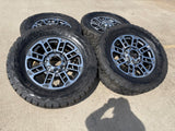 20" Ford F-250 F-350 OEM 10302 10483 LIMITED wheels rims 2024 2025 2026 TOYO 35" Texas Truck Tire