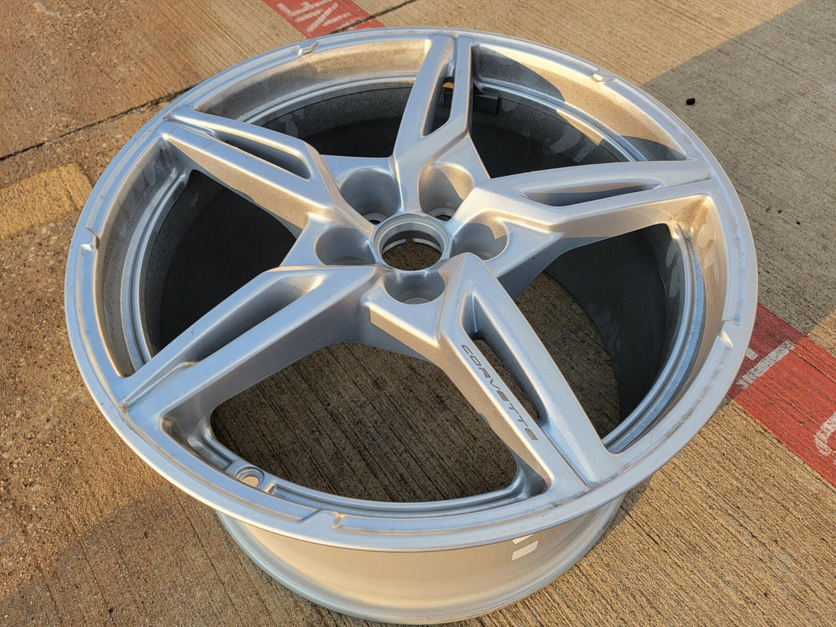 20" 20x11 Chevy Corvette C8 OEM wheel rim 96705 14008 REAR 2023 2024 2025 NEW Texas Truck Tire