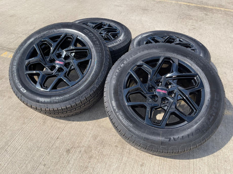 20" GMC Sierra Yukon AT4 Tahoe Silverado 95369 OEM wheels rims CONTINENTAL NEW Texas Truck Tire
