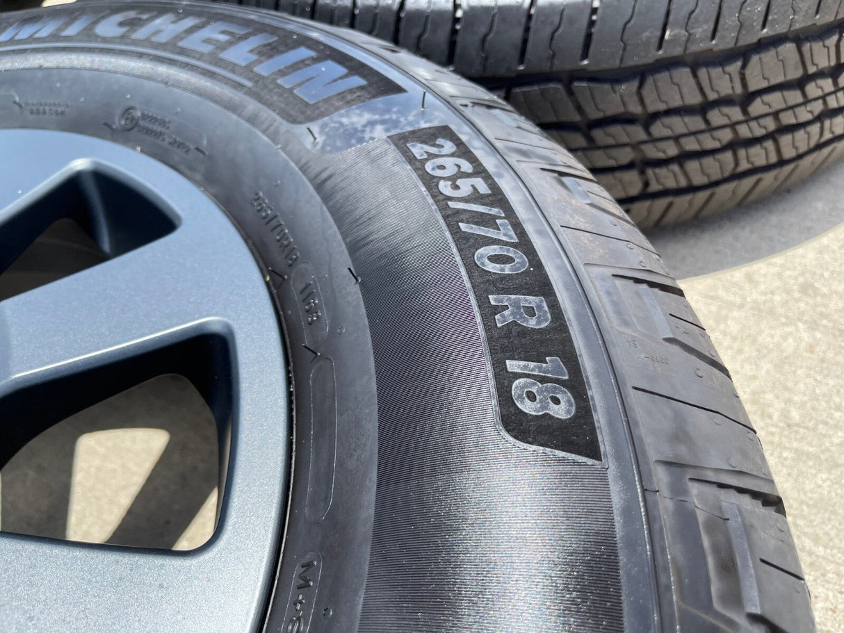 18" Toyota Land Cruiser OEM TRD wheels rims 95952 Tundra Sequoia MICHELIN Texas Truck Tire