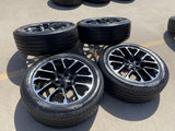 22" Chevy Silverado GMC OEM Replica Yukon Tahoe 14079 wheels rims tires Texas Truck Tire