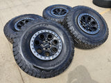 17" Ford F-150 Raptor OEM BEADLOCK 10612 rims wheels BFG KO2 37" NEW Texas Truck Tire