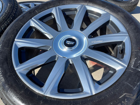 22" Cadillac Escalade Platinum OEM ORIGINAL 95078 wheels rims BRIDGESTONE NEW Texas Truck Tire