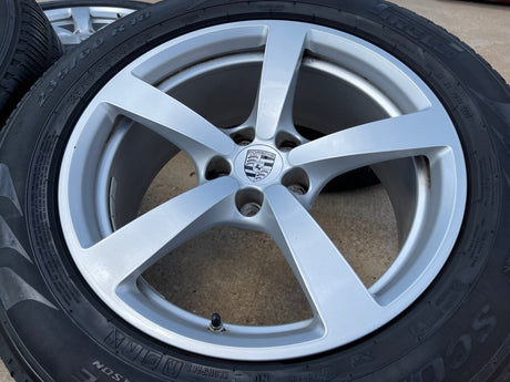 18" Porsche Macan OEM silver wheels rims 67519 67521 2020 2021 2022 2023 2024 Texas Truck Tire