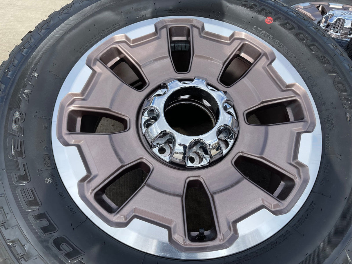 20" Ford F-250 F-350 OEM 10487 LIMITED KING RANCH tan wheels rims 2025 2026 NEW Texas Truck Tire