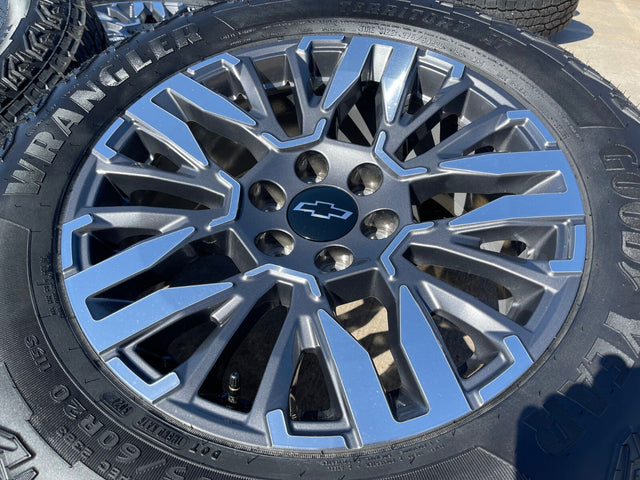 20" Chevy Silverado Z71 GMC Sierra Canyon OEM wheels rims 2025 2026 2027 NEW Texas Truck Tire