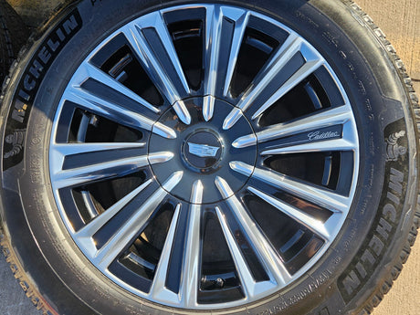 22" Cadillac Escalade IQ PLATINUM EV OEM wheels rims 2500 Hummer 2025 2026 NEW Texas Truck Tire
