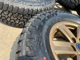 17" Ford F-150 OEM BRONZE Tremor rims wheels tires 10339 FALKEN A/T3 NEW Texas Truck Tire