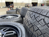 20" Toyota Tundra Sequoia T FORCE TSS TRD OEM black wheels rims 5x150 PIRELLI Texas Truck Tire