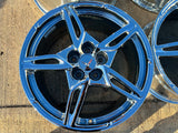 19" + 20" Chevy Corvette C8 OEM Replica rims 14007 14008 2023 2024 2025 USED Texas Truck Tire