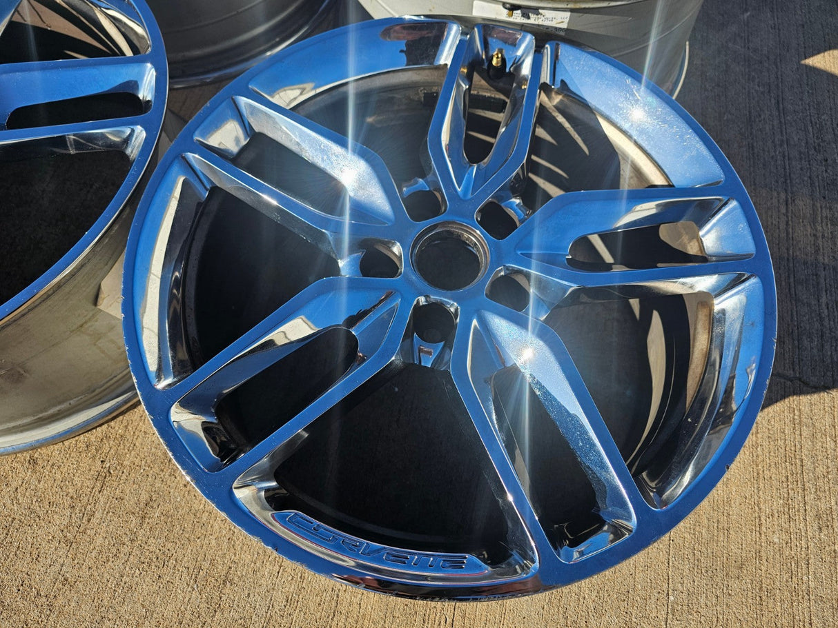 19" + 20" Chevy Corvette STINGRAY C7 OEM wheels rims 5634 5635 5640 5641 chrome Texas Truck Tire