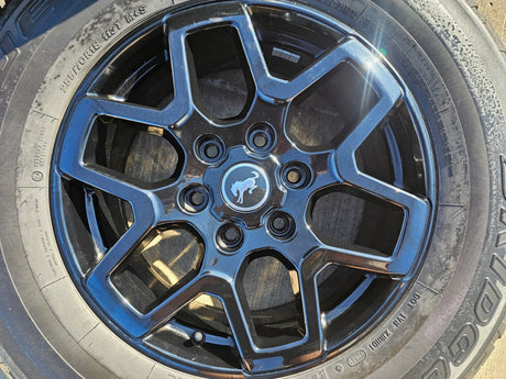 18" Ford Bronco wheels rims tires black 95213 Ranger 2023 2024 2025 2026 Texas Truck Tire