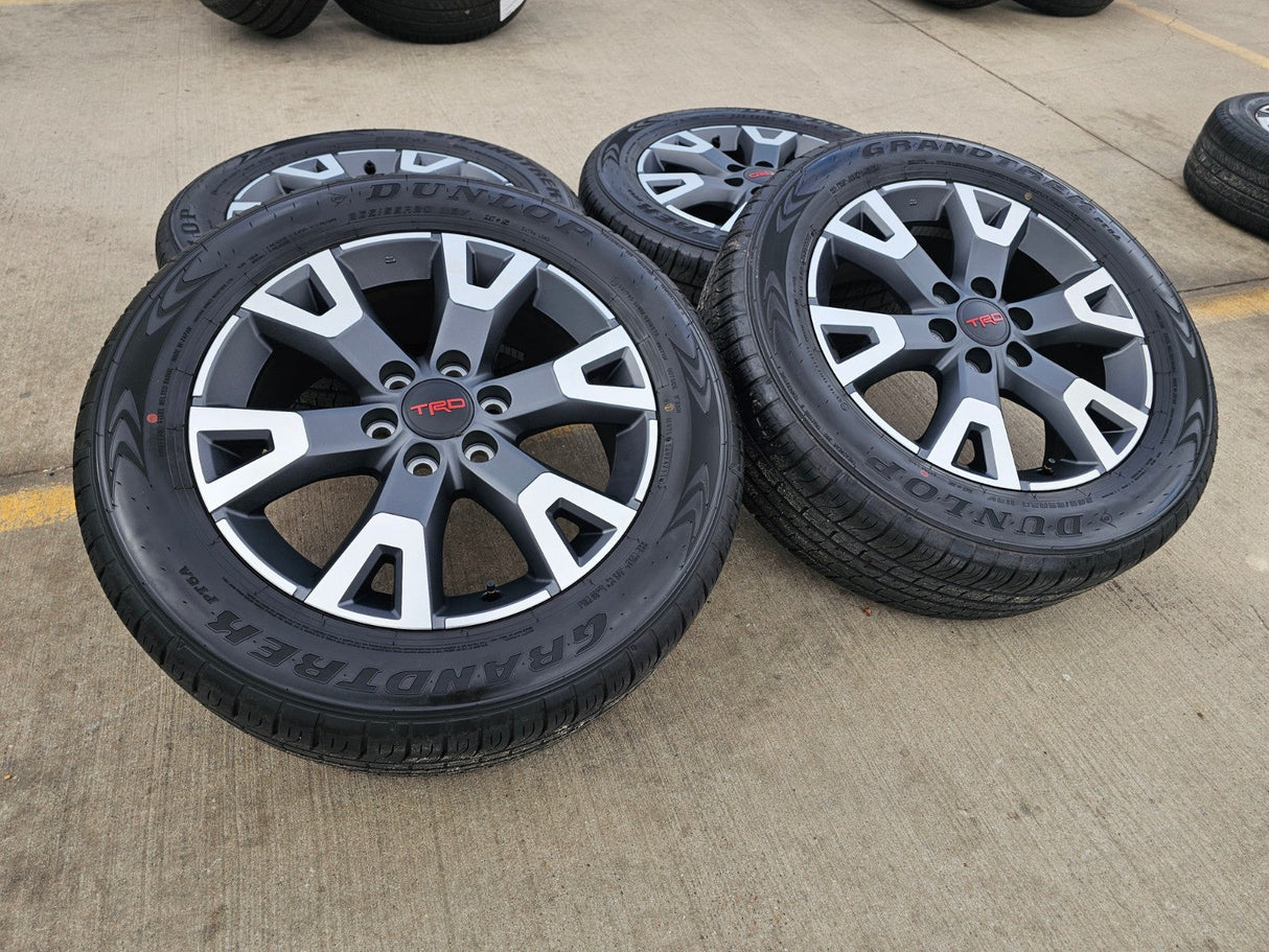 20" Toyota 4Runner TRD OEM 94198 wheels rims Tundra Sequoia 2025 2026 DUNLOP NEW Texas Truck Tire