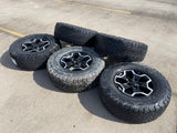 17" Jeep Wrangler Gladiator RUBICON OEM wheels rims tires 9237 black BFG KO2 A/T Texas Truck Tire