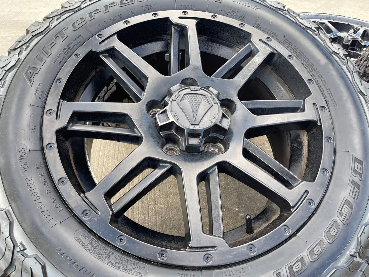 20" Toyota Tundra Sequoia T FORCE TSS TRD OEM black wheels rims 5x150 NEW BFG Texas Truck Tire