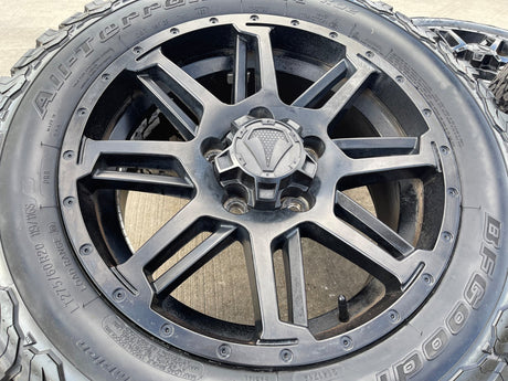 20" Toyota Tundra Sequoia T FORCE TSS TRD OEM black wheels rims 5x150 NEW BFG Texas Truck Tire