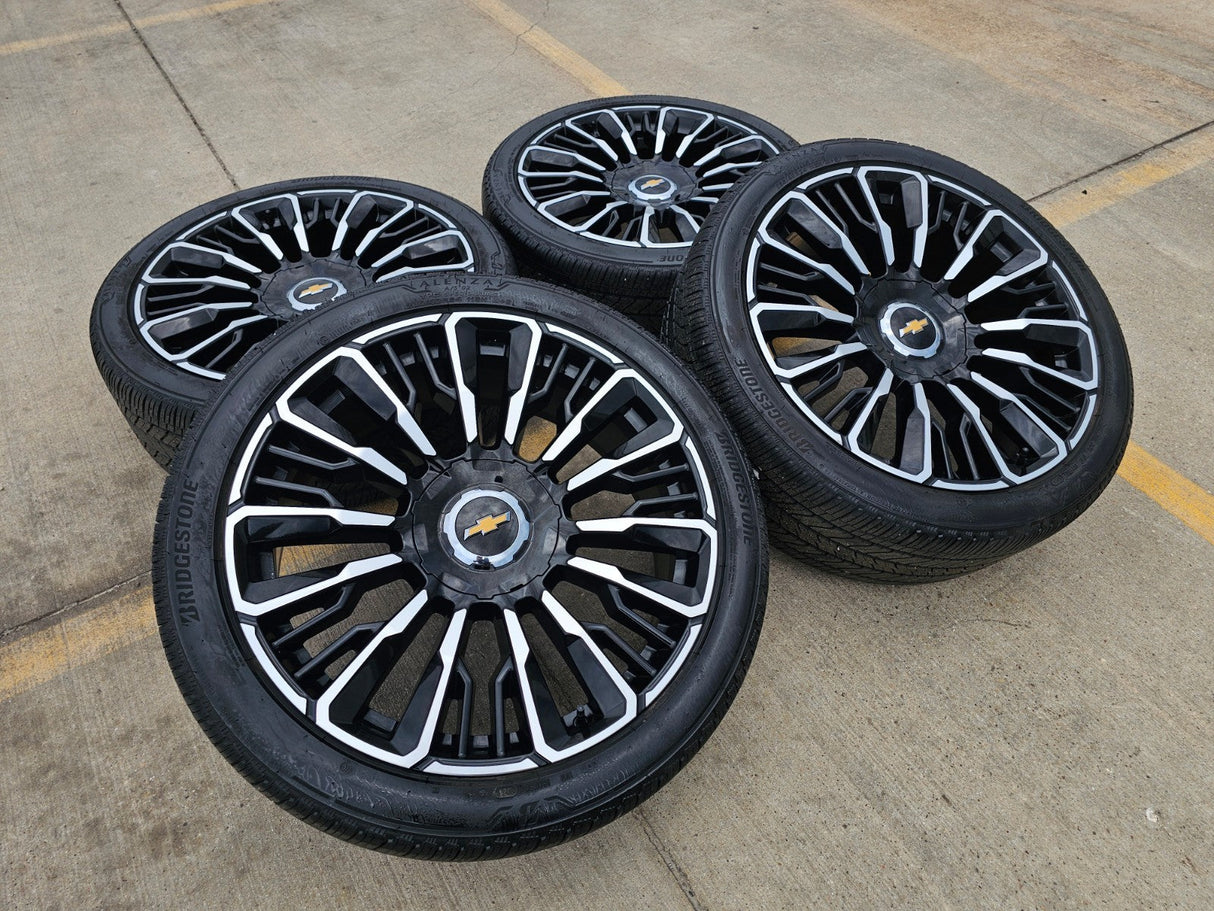 24" Chevy Tahoe Suburban Silverado OEM High Country wheels rims 2025 2026 NEW Texas Truck Tire