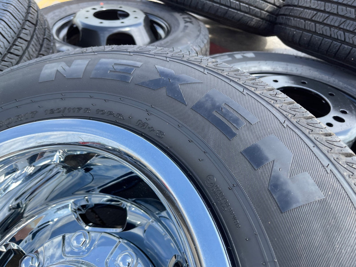 17" Dodge Ram 3500 Dually 8x200 wheels rims 2703 2704 OEM 2024 2025 2026 Texas Truck Tire
