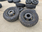 17" Dodge Ram 3500 Dually Laramie 8x200 wheels rims 2703 2704 OEM TOYO M/T 33" Texas Truck Tire
