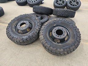 17" Dodge Ram 3500 Dually Laramie 8x200 wheels rims 2703 2704 OEM TOYO M/T 33" Texas Truck Tire