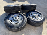 17" Chevy Silverado GMC Sierra 2500 OEM 8095 wheels rims FIRESTONE A/T Texas Truck Tire