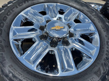 20" Chevy Silverado High Country LTZ 2500 3500 OEM 14124 wheels rims BFG KO3 A/T Texas Truck Tire