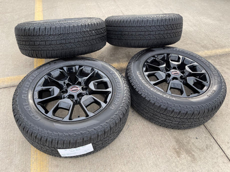 20" Nissan Titan PRO-4X Armada OEM wheels rims tires 2024 2025 2026 NEW Texas Truck Tire