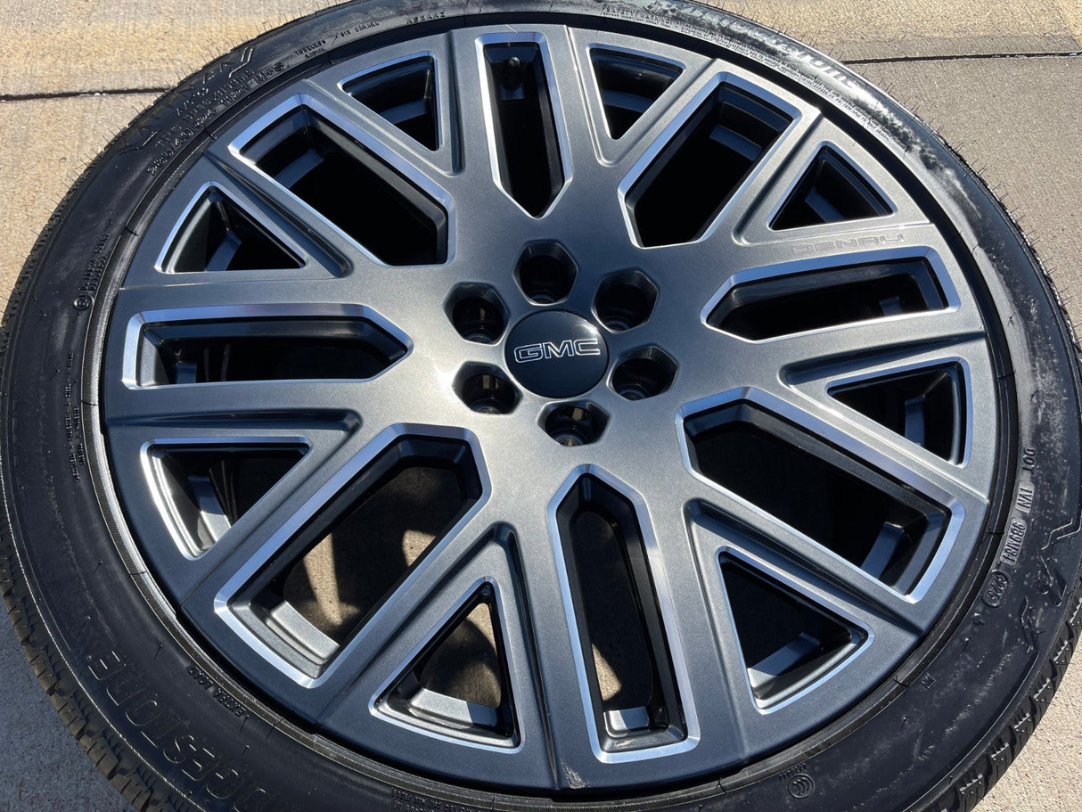 24" GMC Yukon Sierra DENALI OEM wheel rim tire 2023 2024 2025 2026 DISCOUNTED Texas Truck Tire