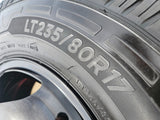 17" Chevy Silverado GMC Sierra 3500 Black Dually rims wheels OEM 5519 5520 NEW Texas Truck Tire