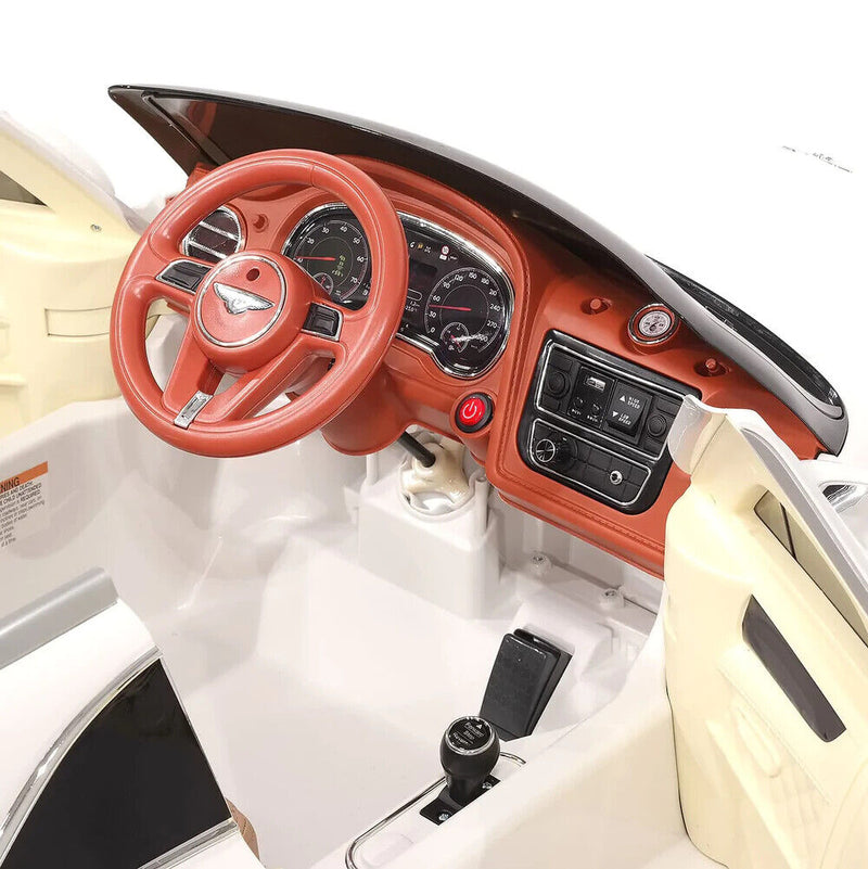 LICENSED BENTLEY BENTAYGA 12V CHILD'S RIDE-ON TOY SUV WITH EVA RUBBER WHEELS, TWIN MOTORS, AND REMOTE CONTROL ACCESS.
