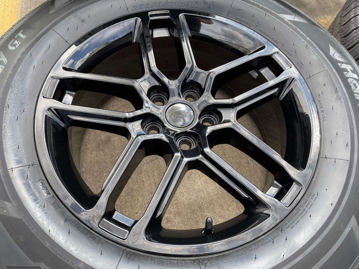 18" Ford Taurus Explorer OEM 10698 rims wheels black 2023 2024 2025 2026 HANKOOK Texas Truck Tire