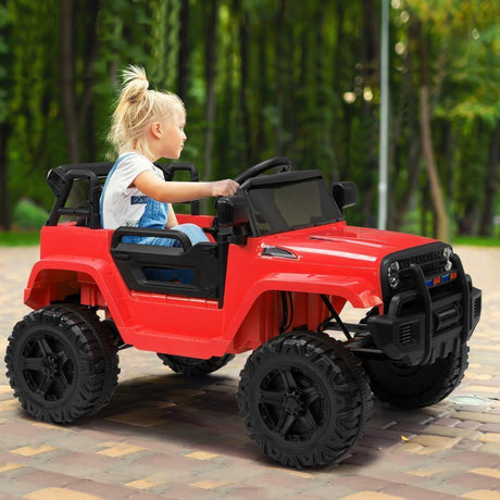 12V Kids Ride On Car Truck with Music, 3 Speeds, and Remote Control - Perfect Gift for Boys and Girls