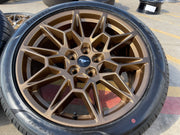 19" Ford Mustang GT Track Pack OEM 10600 10603 Bronze wheels rims 2025 2026 NEW Texas Truck Tire