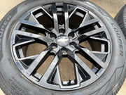 22" GMC Yukon Sierra OEM Chevy Silverado Tahoe 5903 wheels rims 2023 2024 2025 Texas Truck Tire