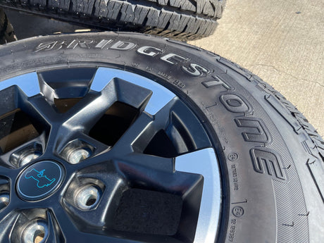 17" Jeep Wrangler Rubicon OEM Black wheels rims 9328 Gladiator 2025 2026 NEW Texas Truck Tire