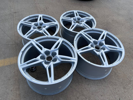 19" + 20" Chevy Corvette C8 OEM wheels rims 14007 14008 2023 2024 2025 2026 Texas Truck Tire