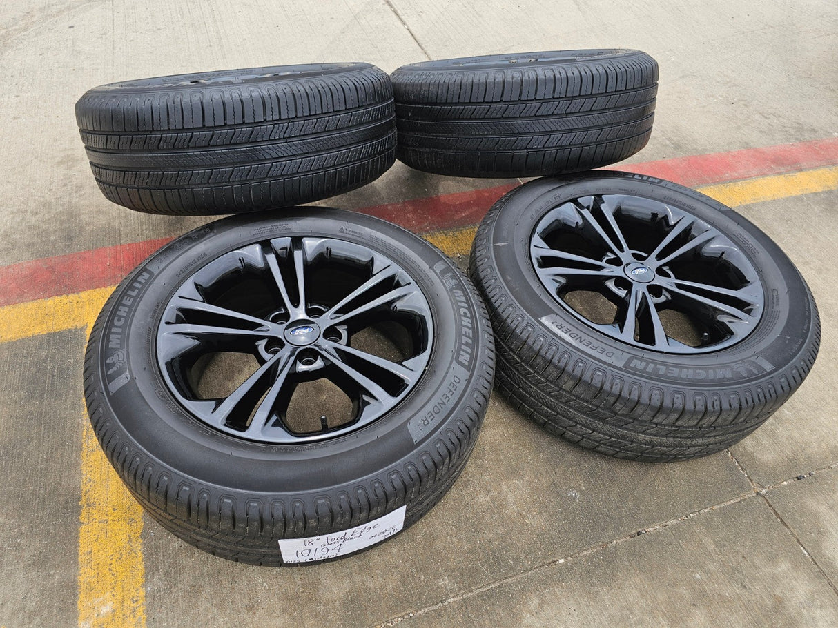 18" Ford Explorer Sport OEM rims wheels black 3922 Taurus tires MICHELIN Texas Truck Tire