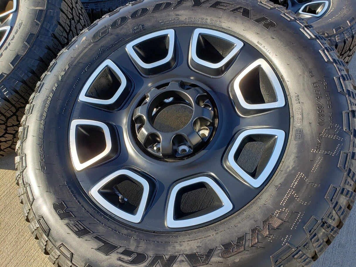 20" Ford F-250 F-350 OEM Lariat Platinum wheels rims 10486 A/T tires NEW Texas Truck Tire