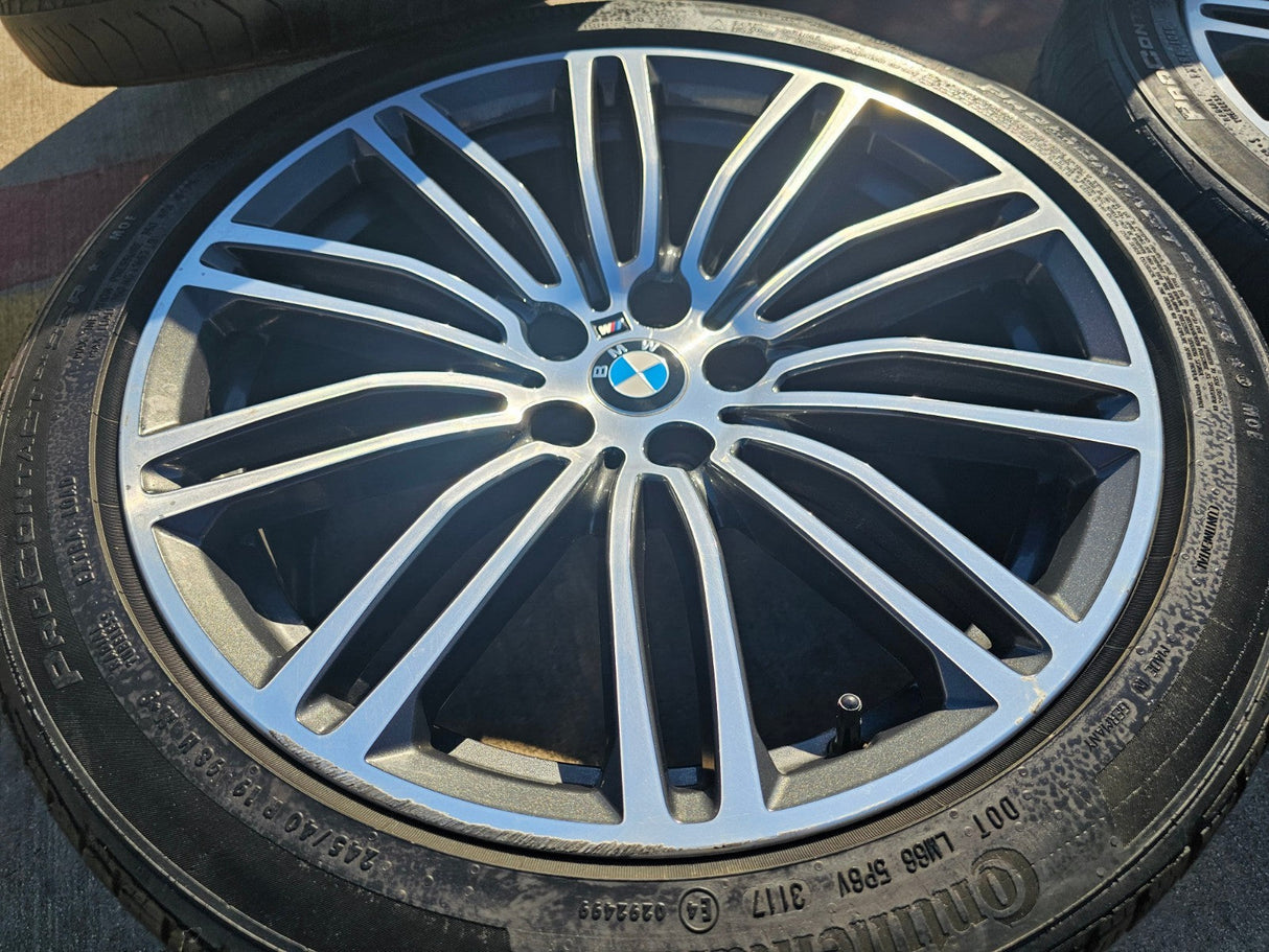 19" BMW 530i 540i 530e M550i 4 5 6 7 OEM 86328 Series wheels rims Style 664M Texas Truck Tire