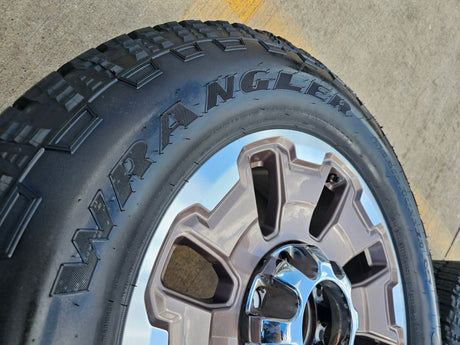 20" Ford F-250 F-350 OEM 10487 LIMITED KING RANCH tan wheels rims GOODYEAR Texas Truck Tire