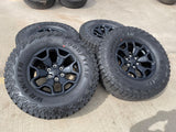 18" Dodge Ram 1500 TRX RHO Black OEM 66002 wheels rims TERRITORY A/T 35" NEW Texas Truck Tire