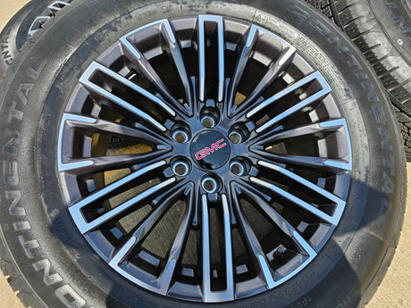 20" GMC Sierra Yukon Chevy Silverado OEM wheels rims 2024 2025 2026 NEW Texas Truck Tire