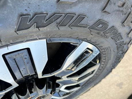 20" GMC Sierra AT4X 2500 3500 OEM wheels rims 5958 14138 Chevy Silverado FALKEN Texas Truck Tire