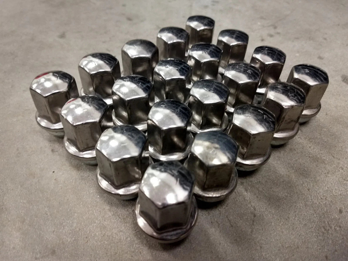 (20) 14x1.5 OEM Dodge RAM 1500 Charger Challenger SRT lug nuts polished OE Texas Truck Tire