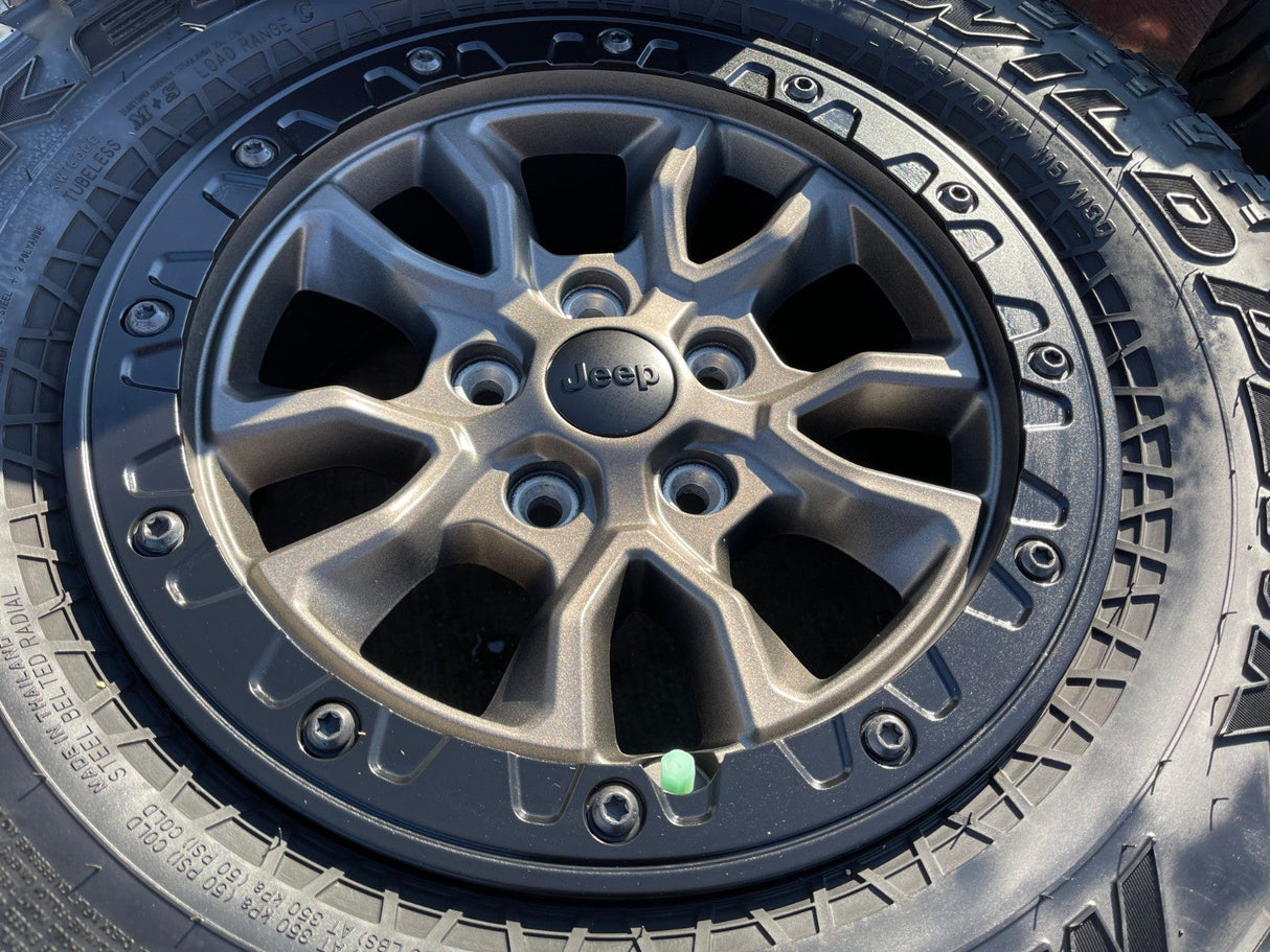17" Jeep Wrangler 392 Gladiator Rubicon OEM 9304 95240 BEADLOCK wheels rims Texas Truck Tire